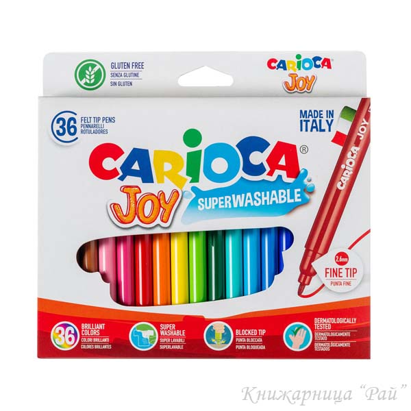Флумастери Carioca JOY - 36 цвята