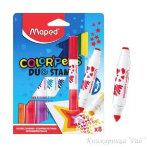 Флумастери Maped COLOR PEPS DUO с печати 8 цвята