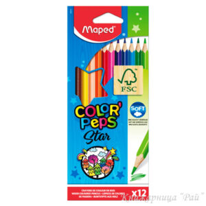 Цветни моливи Maped COLOR PEPS 12 цвята