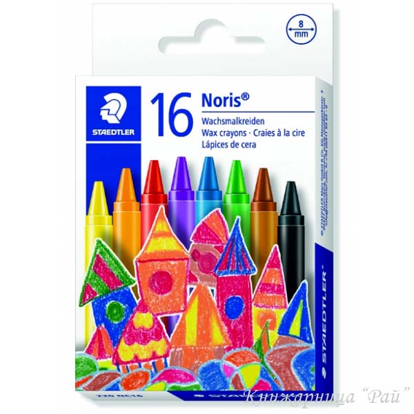 Восъчни пастели Staedtler Noris Club 220 - 16 цвята